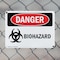 Signmission Biohazard Danger Sign, Plastic, 10in W x 7in L, 2PK OS-2PACK-DS-P-710-L-1933 - alternate 3